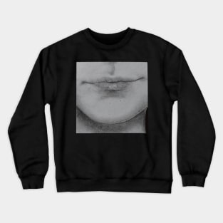 drawing insecurities thin lips body positivity Crewneck Sweatshirt